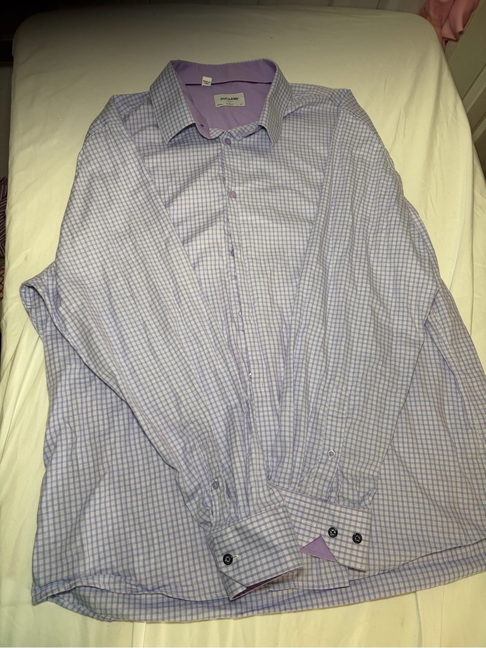 TDuchamp Men’s Slim Fit Button Down Shirt 18.5 XXL Long Sleeve 47